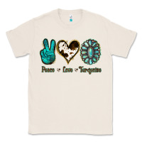 Natural Peace Love Turquoise Classic Tee - Jasminsmagicworld
