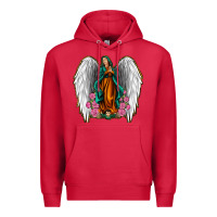 Cardinal Angel Wing Lady of Guadalupe Premium Hoodie - Jasminsmagicworld