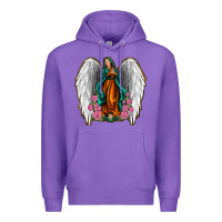 Purple Angel Wing Lady of Guadalupe Premium Hoodie - Jasminsmagicworld