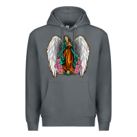 Rock Angel Wing Lady of Guadalupe Premium Hoodie - Jasminsmagicworld