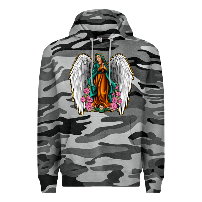 Angel Wing Lady Of Guadalupe Premium Hoodie by Jasminsmagicworld | Teevron