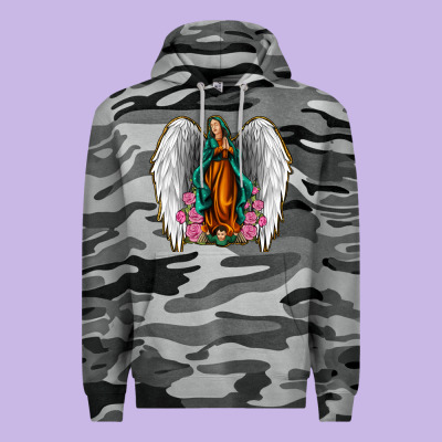 Angel Wing Lady Of Guadalupe Premium Hoodie Designed By Jasminsmagicworld