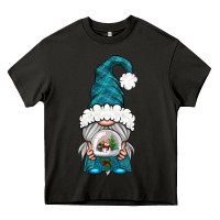 Asphalt winter gnome with snow globe Heavy Core Tee - BundleAndBundleShop