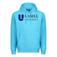 Ocean Blue lasell university vectorized Premium Hoodie - linhVisuals