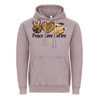 Vintage Zinc peace love coffee Vintage Hoodie - BarkalooDesign