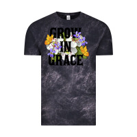 Cloud Black Grow In Grace Vintage Tee - LillyAllenDesigns