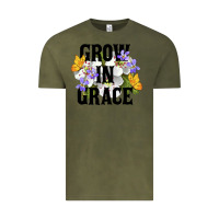Vintage Olive Grow In Grace Vintage Tee - LillyAllenDesigns