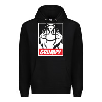 Black grumpy funny Premium Hoodie - linhVisuals