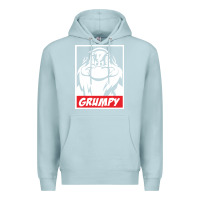 Blue Mist grumpy funny Premium Hoodie - linhVisuals