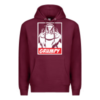 Burgundy grumpy funny Premium Hoodie - linhVisuals