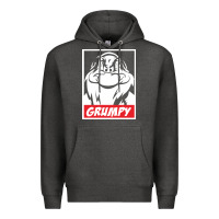 Charcoal Heather grumpy funny Premium Hoodie - linhVisuals