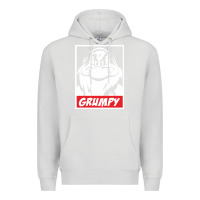 Dove Grey grumpy funny Premium Hoodie - linhVisuals