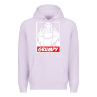 Lilac grumpy funny Premium Hoodie - linhVisuals