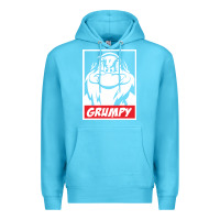 Ocean Blue grumpy funny Premium Hoodie - linhVisuals