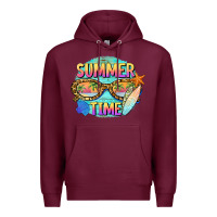 Burgundy summer time sunset glasses Premium Hoodie - BarkalooDesign