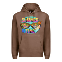 Chestnut summer time sunset glasses Premium Hoodie - BarkalooDesign