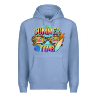Colony Blue summer time sunset glasses Premium Hoodie - BarkalooDesign