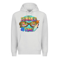 Dove Grey summer time sunset glasses Premium Hoodie - BarkalooDesign