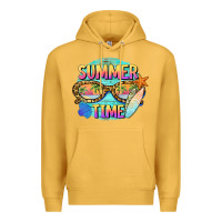Mustard summer time sunset glasses Premium Hoodie - BarkalooDesign