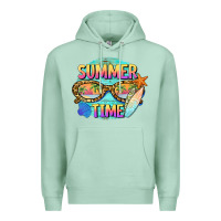 Seafoam summer time sunset glasses Premium Hoodie - BarkalooDesign