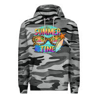 Slate Camo summer time sunset glasses Premium Hoodie - BarkalooDesign