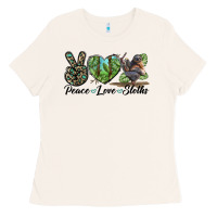 Bone Peace Love Sloths Ladies Tee - LillyAllenDesigns