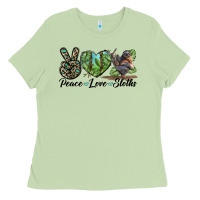 Matcha Peace Love Sloths Ladies Tee - LillyAllenDesigns