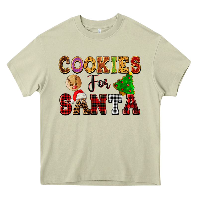 Cookies For Santa Heavy Core Tee by FaDigitalArtStudio | Teevron