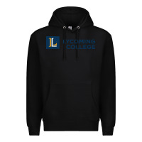Black lycoming college vectorized Premium Hoodie - linhVisuals