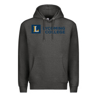 Charcoal Heather lycoming college vectorized Premium Hoodie - linhVisuals