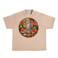Burro Christmas Merino Wool Sheep Urban Heavy Tee - LillyAllenDesigns