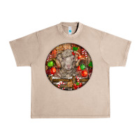 French Oak Christmas Merino Wool Sheep Urban Heavy Tee - LillyAllenDesigns