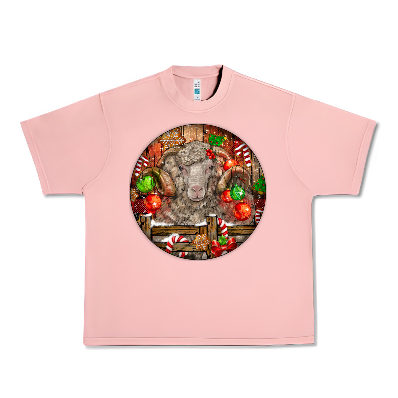Christmas Merino Wool Sheep Urban Heavy Tee by LillyAllenDesigns | Teevron