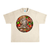 Sandshell Christmas Merino Wool Sheep Urban Heavy Tee - LillyAllenDesigns