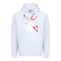 White #metroid Premium Hoodie - linhVisuals