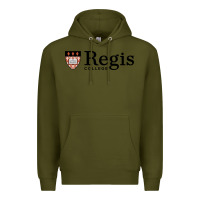 Army Green regis college vectorized Premium Hoodie - linhVisuals