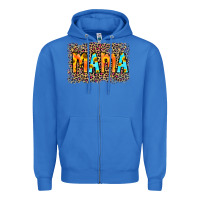 True Royal Leopard Sunflower Mama Zipper Hoodie - RanaPortraitStore