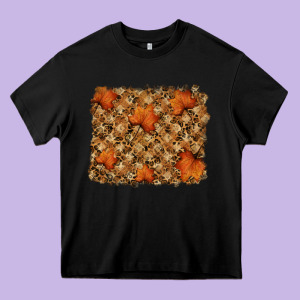 Autumn Leafe Backround Heavy Core Tee Designed By Ranaportraitstore