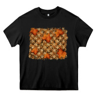 Black autumn leafe backround Heavy Core Tee - RanaPortraitStore