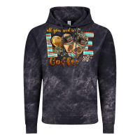 Cloud Black all you need is love coffee Vintage Hoodie - BarkalooDesign