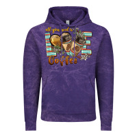 Cloud Purple all you need is love coffee Vintage Hoodie - BarkalooDesign