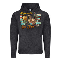 Vintage Black all you need is love coffee Vintage Hoodie - BarkalooDesign