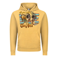 Vintage Mustard all you need is love coffee Vintage Hoodie - BarkalooDesign