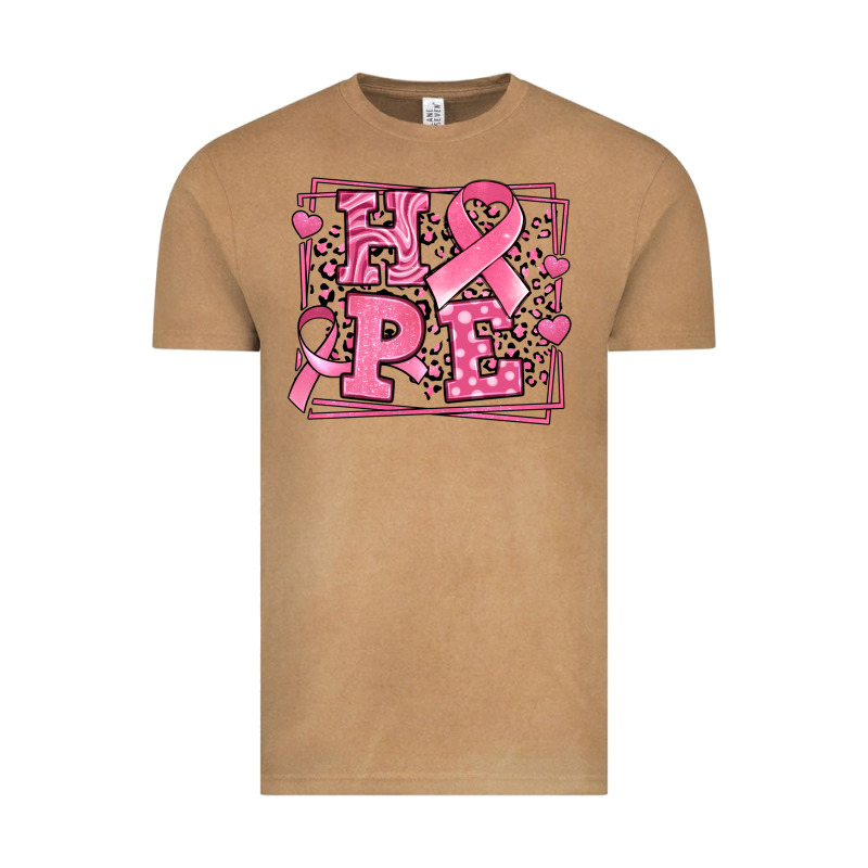 Hope Breast Cancer Awareness Ribbon Vintage Tee by LillyAllenDesigns | Teevron