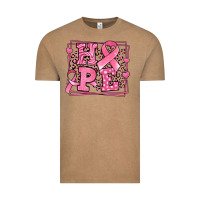 Vintage Coffee hope breast cancer awareness ribbon Vintage Tee - LillyAllenDesigns
