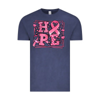 Vintage Denim hope breast cancer awareness ribbon Vintage Tee - LillyAllenDesigns