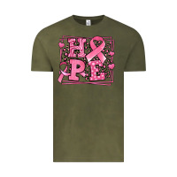 Vintage Olive hope breast cancer awareness ribbon Vintage Tee - LillyAllenDesigns
