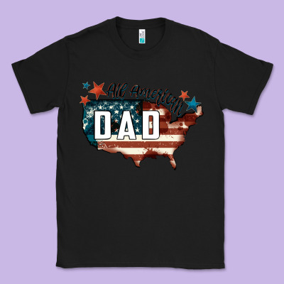 All American Dad Classic Tee Designed By Fadigitalartstudio