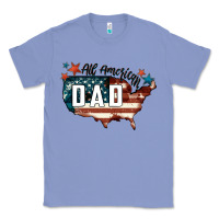 Colony Blue All american dad Classic Tee - FaDigitalArtStudio