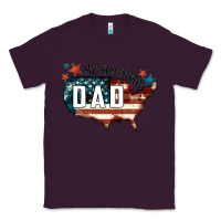Plum All american dad Classic Tee - FaDigitalArtStudio